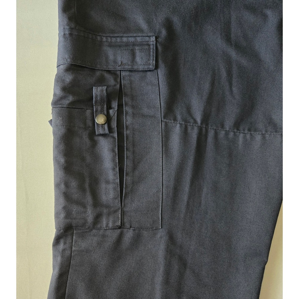 Liberty Uniform Cargo Work Pants Men 44 630MNV Utility Straight Leg Raw Hem - Picture 4 of 14